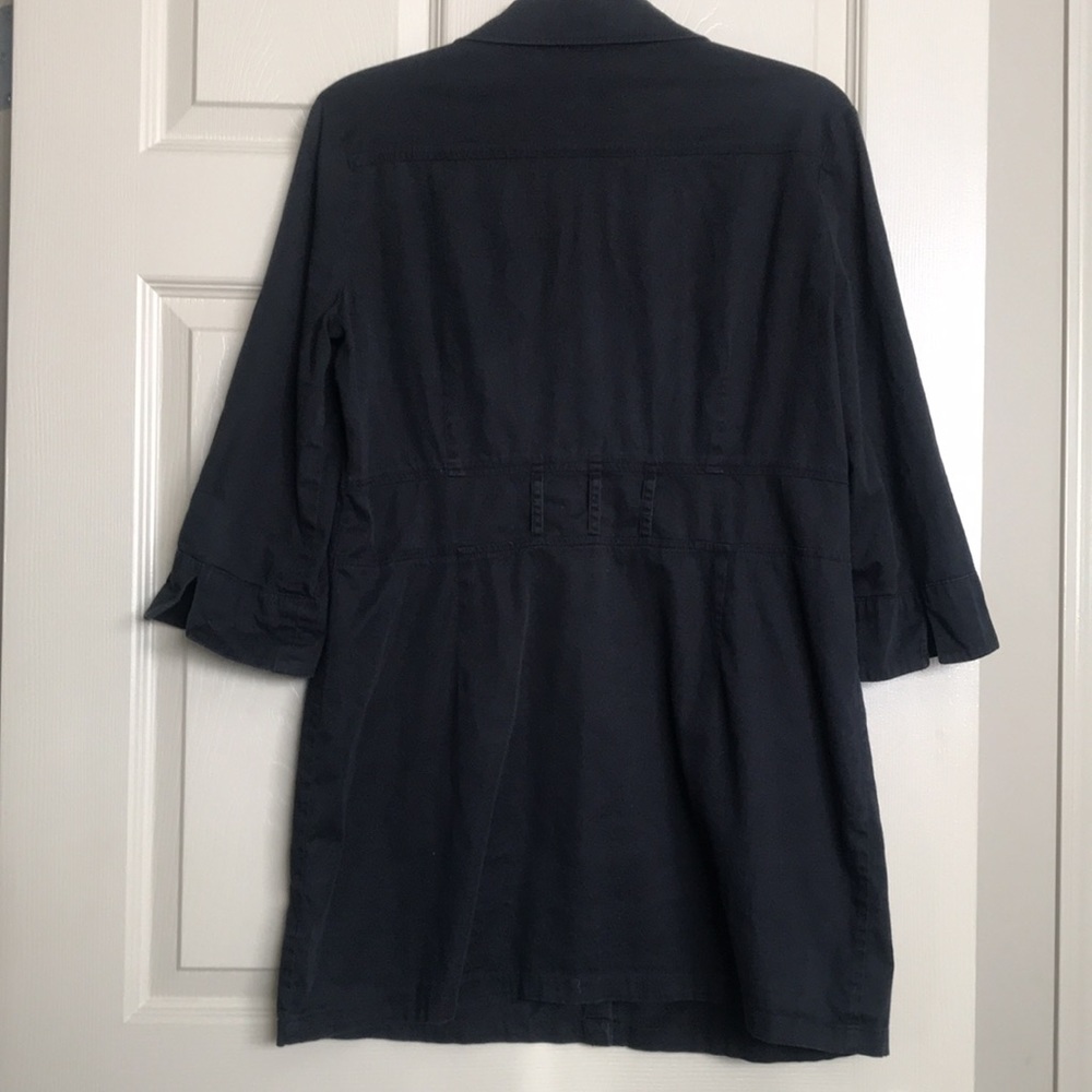 Dynamite Black Button-Front Mini Dress - Picture 7 of 10